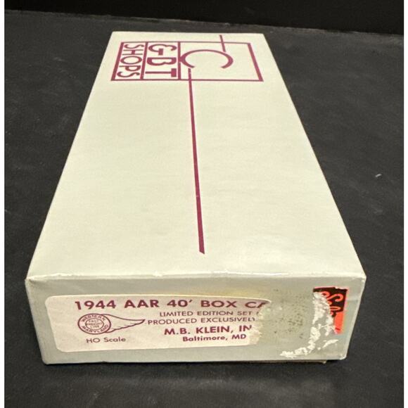 CB&T Shops 1944 40' AAR Box Car Western Maryland Kit MB Klein HO Gauge - Picture 3 of 3